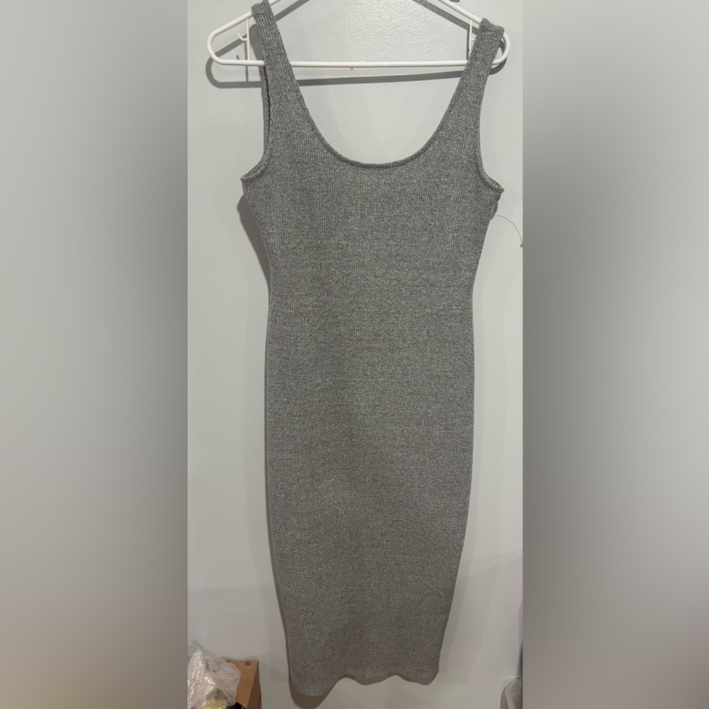 Primark Gray ribbed dress Size